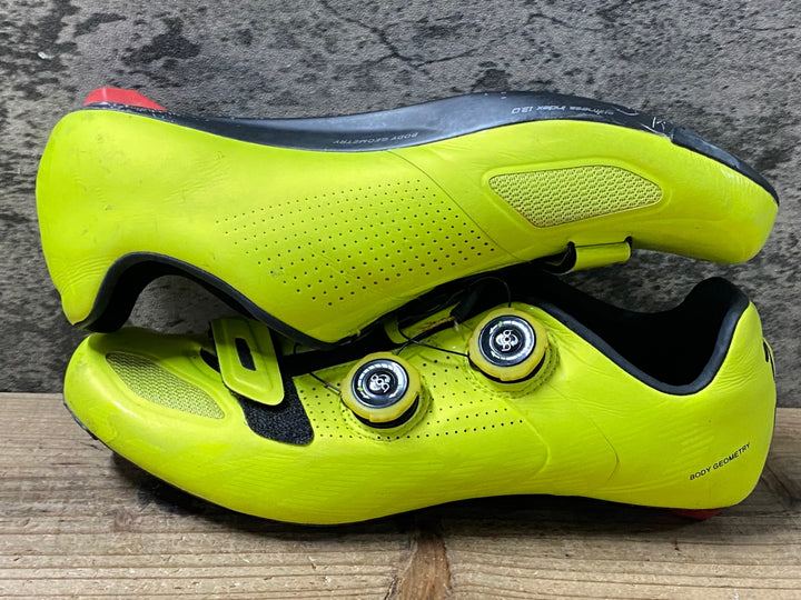 KH648 スペシャライズド SPECIALIZED S-WORKS RD ビンディングシューズ 黄 EU42