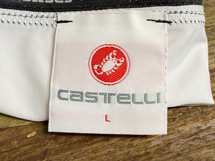 JZ333 カステリ CASTELLI アームカバー 白 L