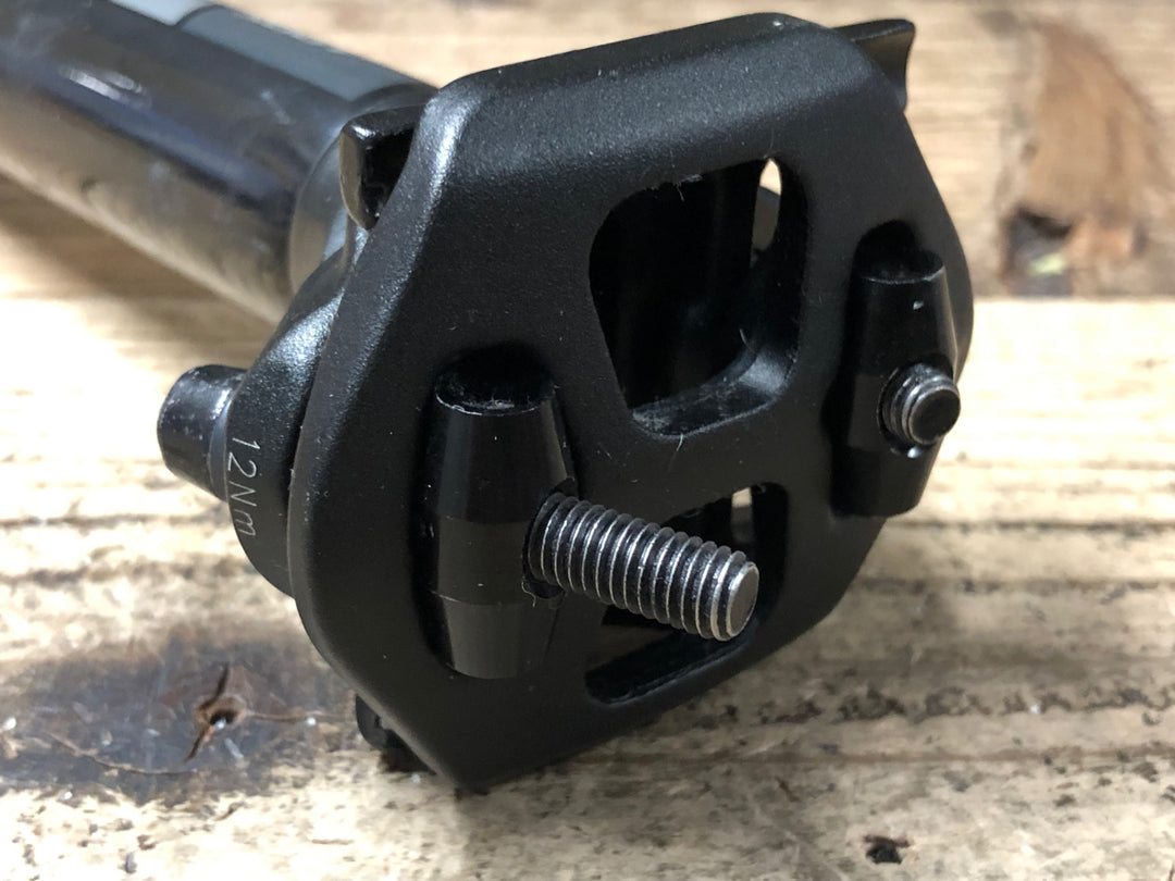 JY419 ルック LOOK カーボンシートポスト Φ27.2 300mm ※固定部凹みの為ジャンク