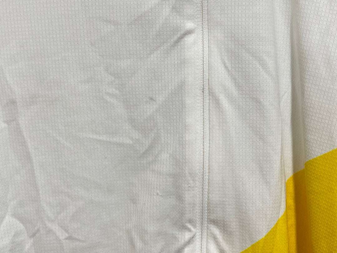 JN508 ラファ Rapha COLOMBIAN SUPER LIGHTWEIGHT JERSEY 半袖 サイクルジャージ 白 L ※擦れ,ほつれ