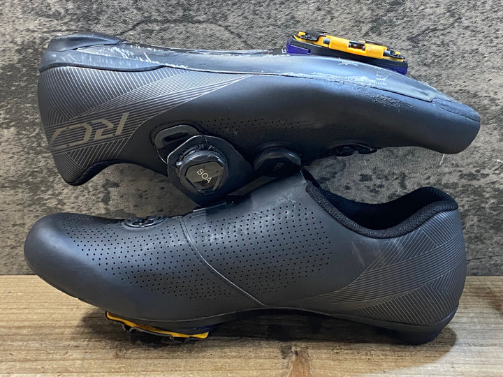KJ903 シマノ SHIMANO RC7 SHRC701M L01 S ビンディングシューズ 3穴 黒 EU42 WIDE
