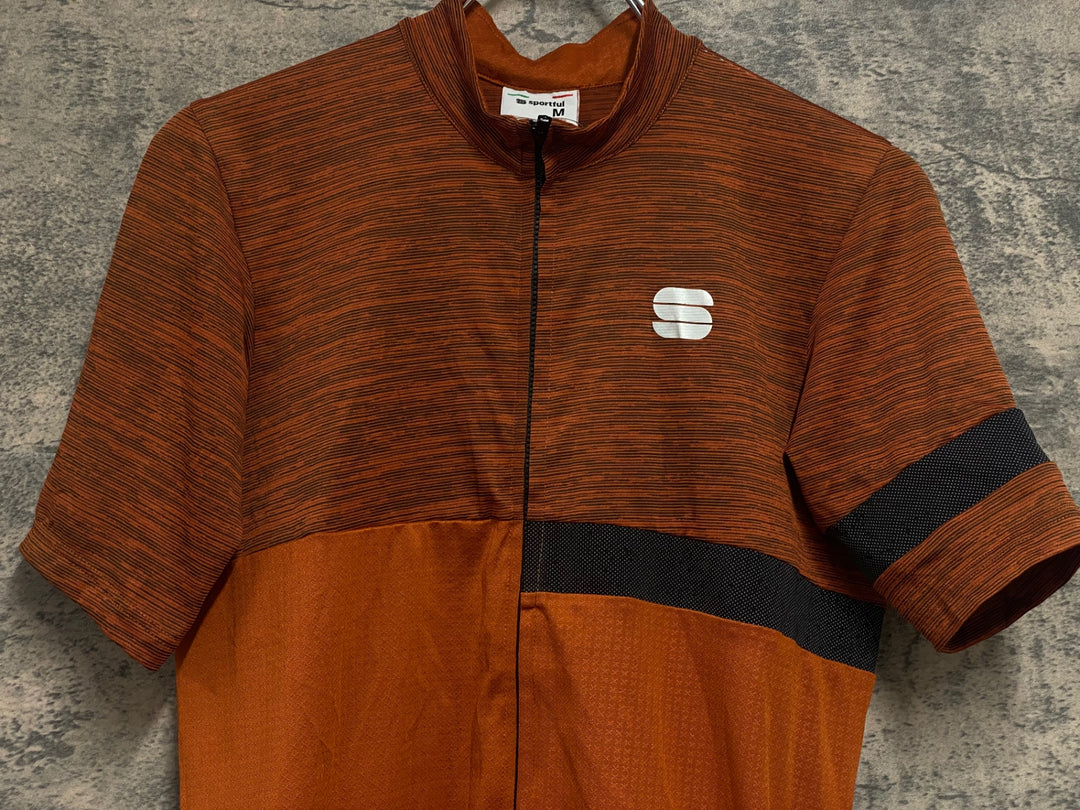 JQ826 スポーツフル sportful 半袖 サイクルジャージ オレンジ M ※ほつれあり