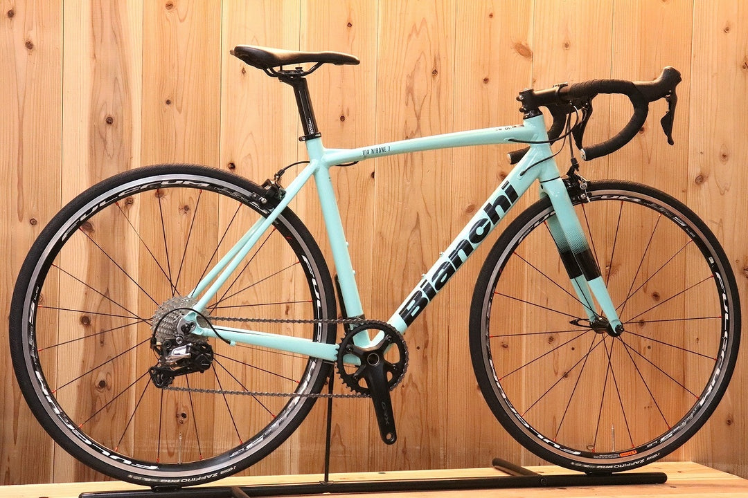 【フロントシングル仕様】 ビアンキ BIANCHI ヴィアニローネ VIA NIRONE 7 2021年モデル 53サイズ シマノ 105 R7000 MIX 11S アルミ ロードバイク 【芦屋店】