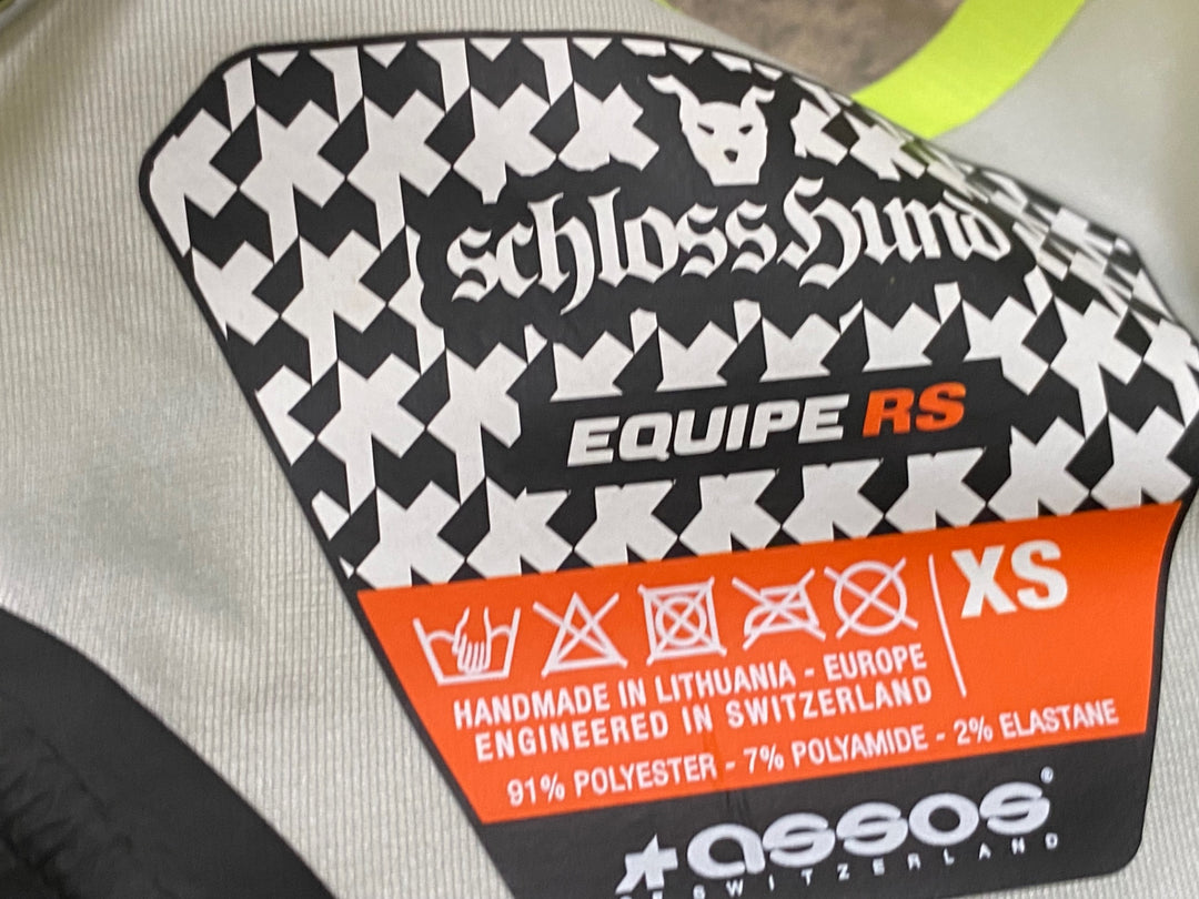 JN293 アソス assos EQUIPE RS Schlosshund Rain Jacket EVO 長袖 サイクルジャケット 黄 XS