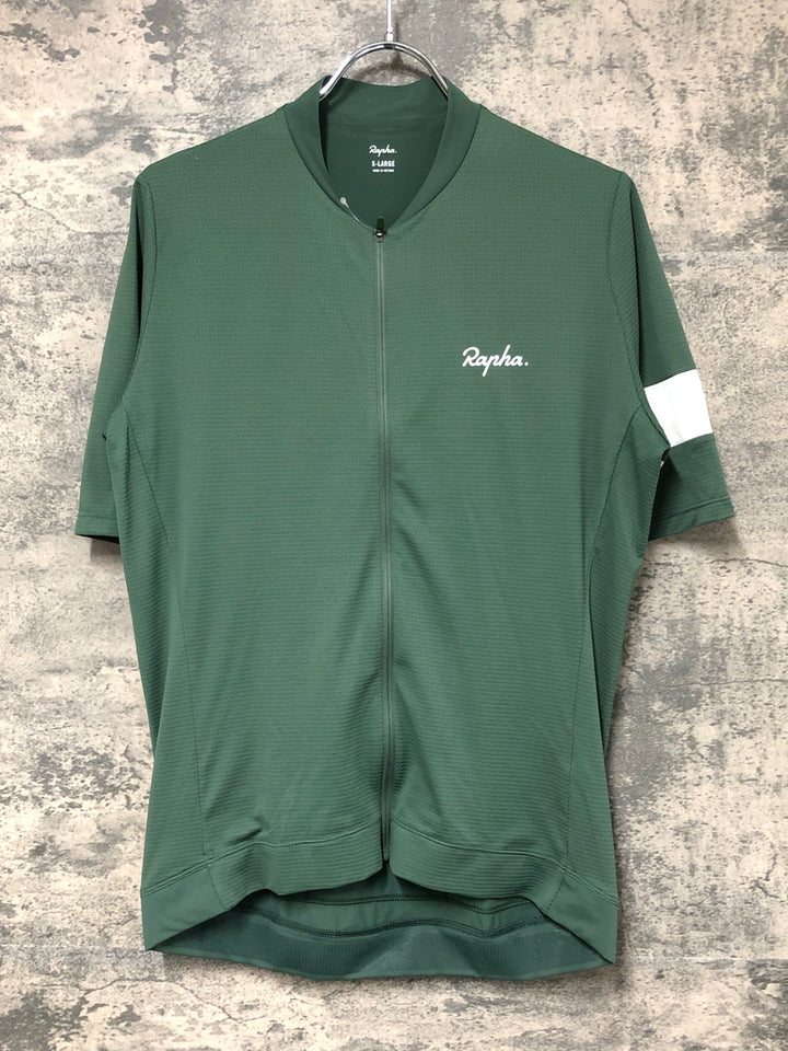 JS568 ラファ Rapha M'S CORE LW JERSEY 半袖 サイクルジャージ 緑 XL