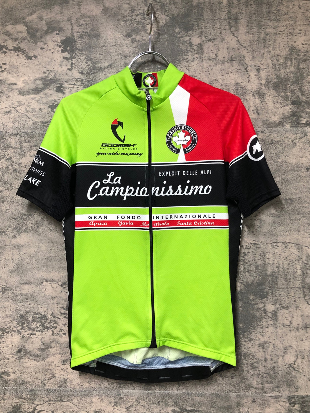 JT087 アソス assos 半袖サイクルジャージ La Campionissimo 黄緑 M