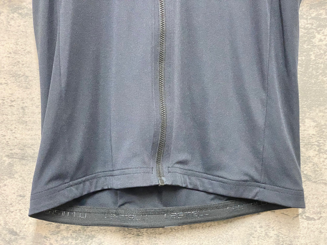 KC589 カステリ CASTELLI 半袖 サイクルジャージ 黒 L