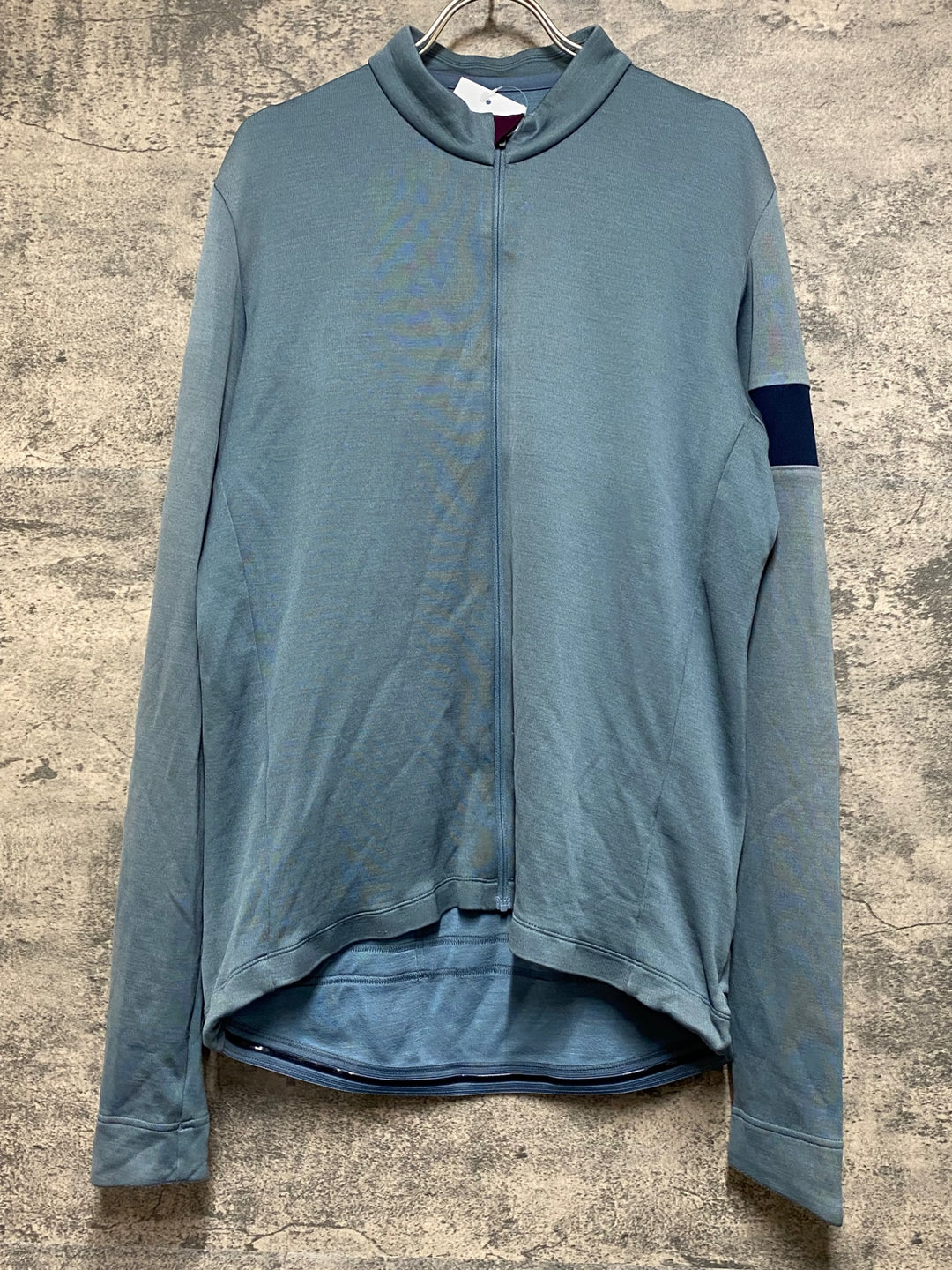 JQ105 ラファ Rapha CLASSIC LONG SLEEVE JERSEY 2 長袖サイクルジャージ 紺 XXL ※生地ほつれあり