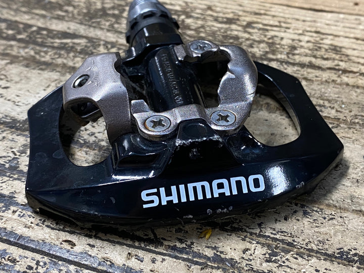 JZ519 シマノ SHIMANO PD-A530 ビンディングペダル 片面フラット 黒 SPD