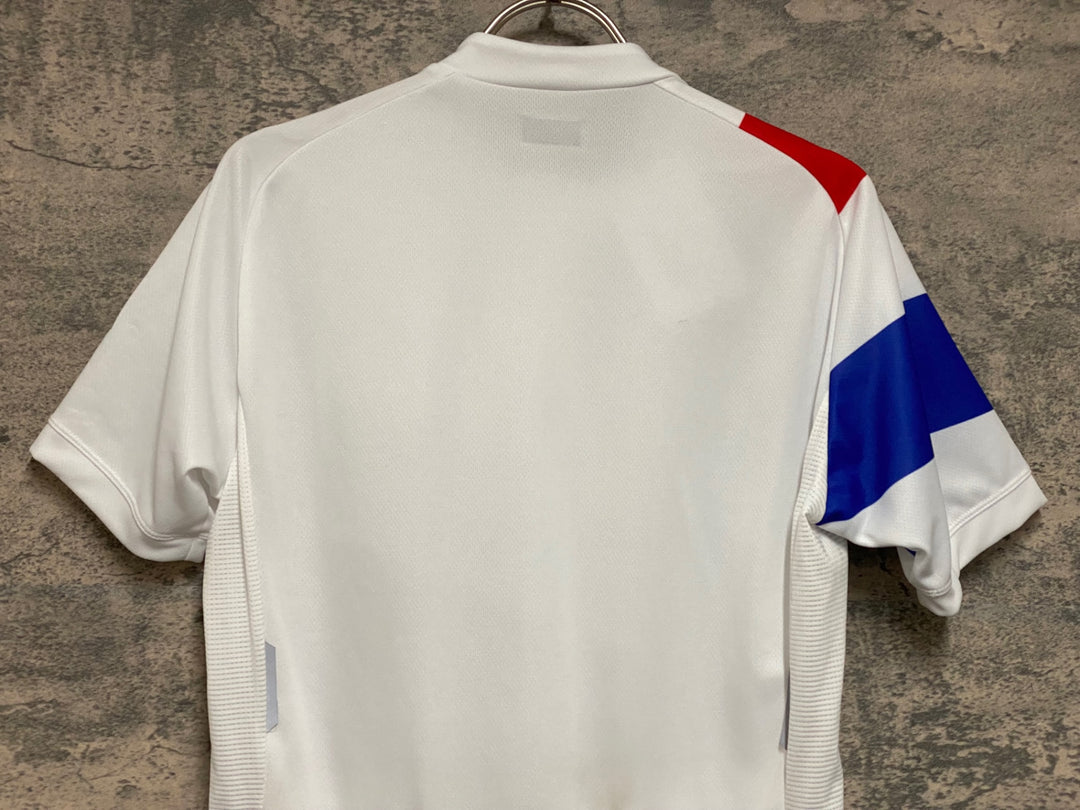 JP154 ルコックスポルティフ le coq sportif 半袖 サイクルジャージ 白 S