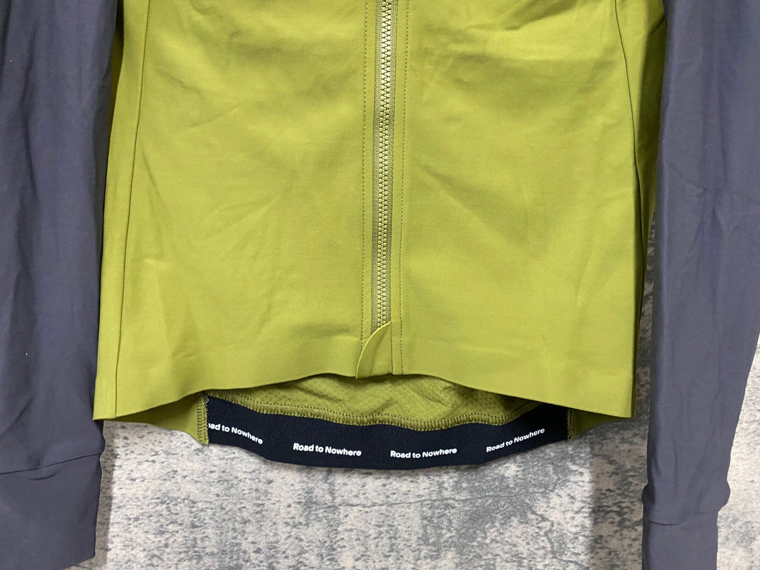 JY516 パスノーマルスタジオ PAS NORMAL STUDIOS Mechanism Long Sleeve Jersey 長袖 サイクルジャージ グレー グリーン レディース S ※スレ