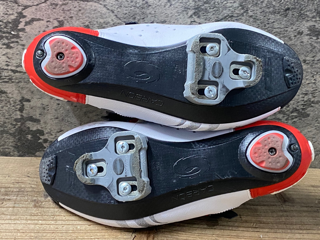 KG192 シディ SIDI S-FIT CARBON ビンディングシューズ EU42 3穴 白黒
