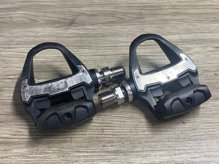 KD691 ガーミン GARMIN ラリー RALLY RS100 左 パワーメーター ビンディングペダル シマノ SPD-SL 接続確認済 ※左足ビンディング不良のためジャンク