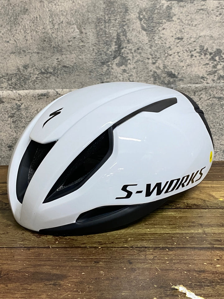 KA237 スペシャライズド SPECIALIZED S-WORKS EVADE 3 ヘルメット 白 M 55-59cm 2025/05製造