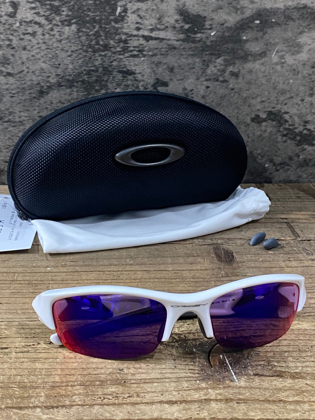 KM368 オークリー OAKLEY FLAK サングラス アイウェア 白 PRIZMレンズ