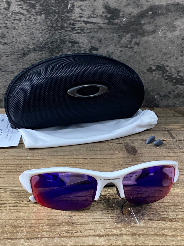KM368 オークリー OAKLEY FLAK サングラス アイウェア 白 PRIZMレンズ