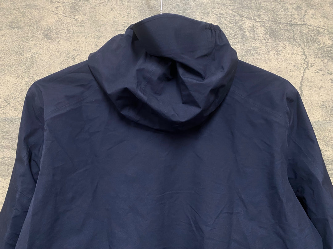 KL464 ラファ Rapha WOMEN'S EXPLORE HOODED GORE-TEX PULLOVER 長袖 ウィンドブレーカー 紺 XS