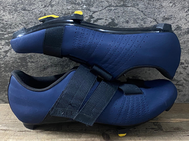 KI700 フィジーク Fizik テンポ パワーストラップ TEMPO R5 POWERSTRAP ビンディングシューズ EU44 3穴 紺