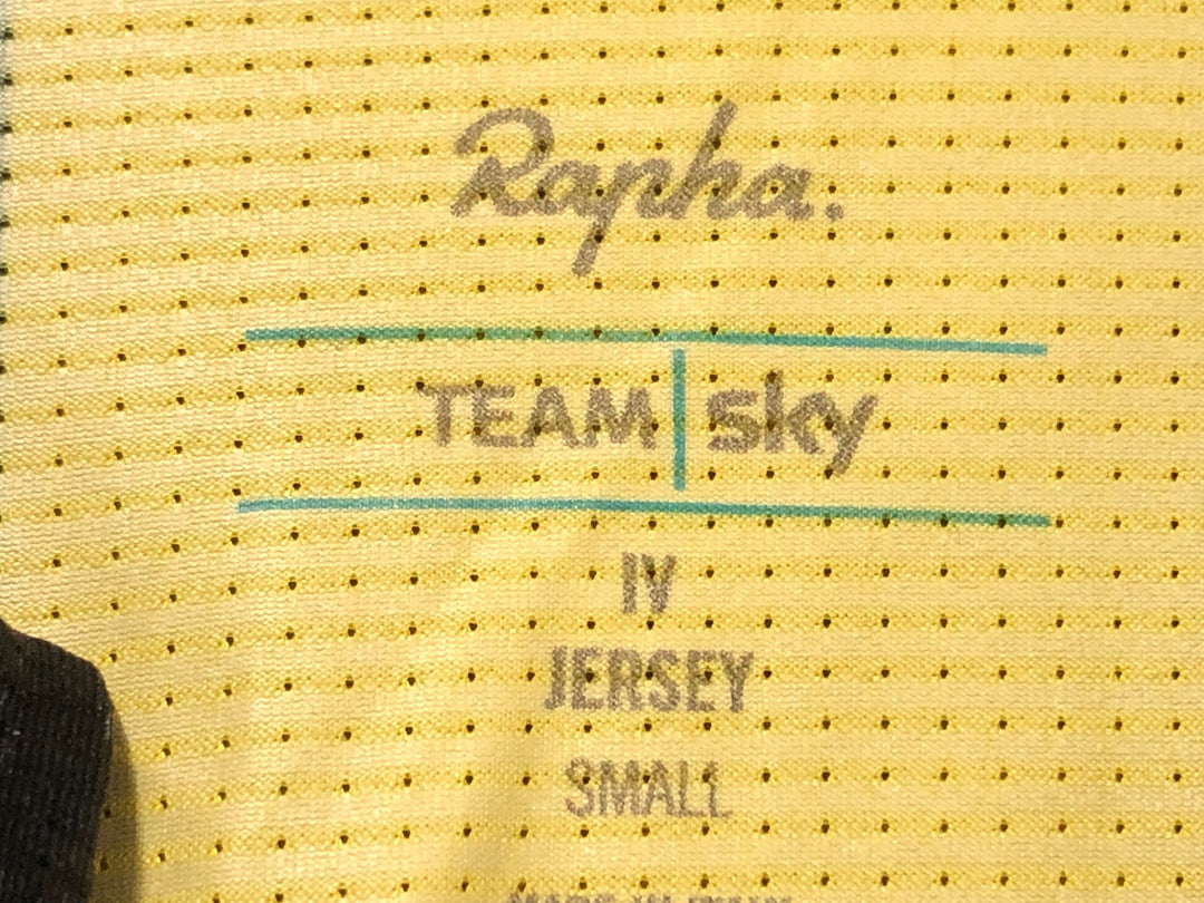 JV921 ラファ Rapha IV JERSEY 半袖 サイクルジャージ 黒 S TEAM Sky