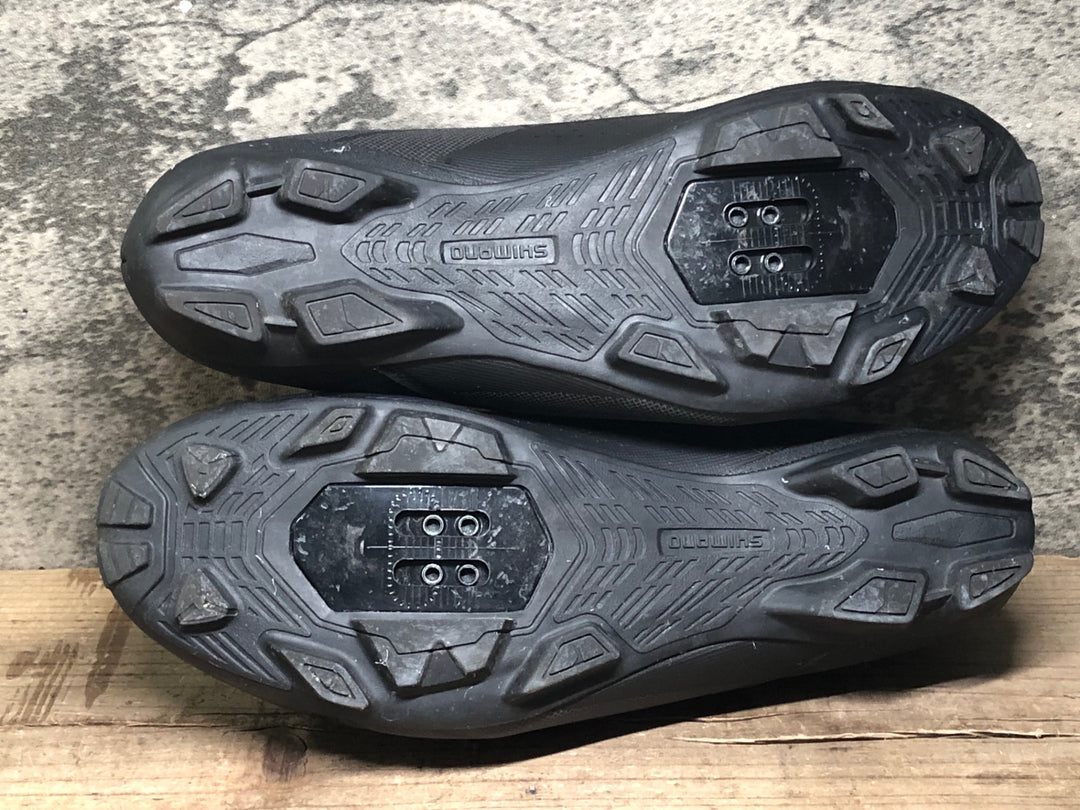JP118 シマノ SHIMANO XC3 SHXC300M L01 S ビンディングシューズ 2穴 BOA 黒 EU42