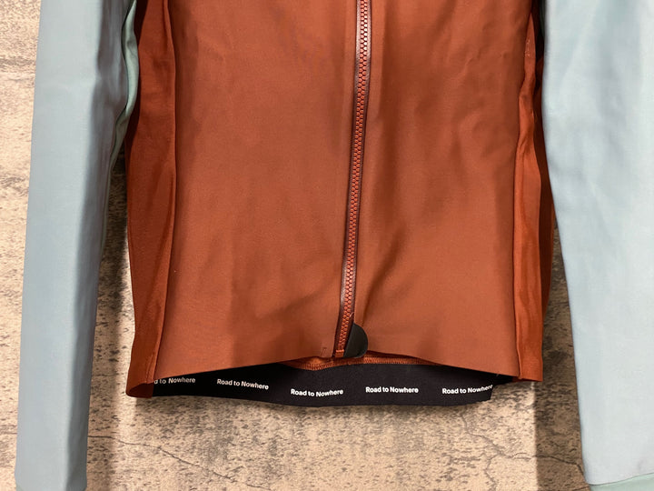 JY486 パスノーマルスタジオ PAS NORMAL STUDIOS Mechanism Thermal Long Sleeve Jersey 長袖 サイクルジャージ オレンジ スカイブルー S 裏起毛