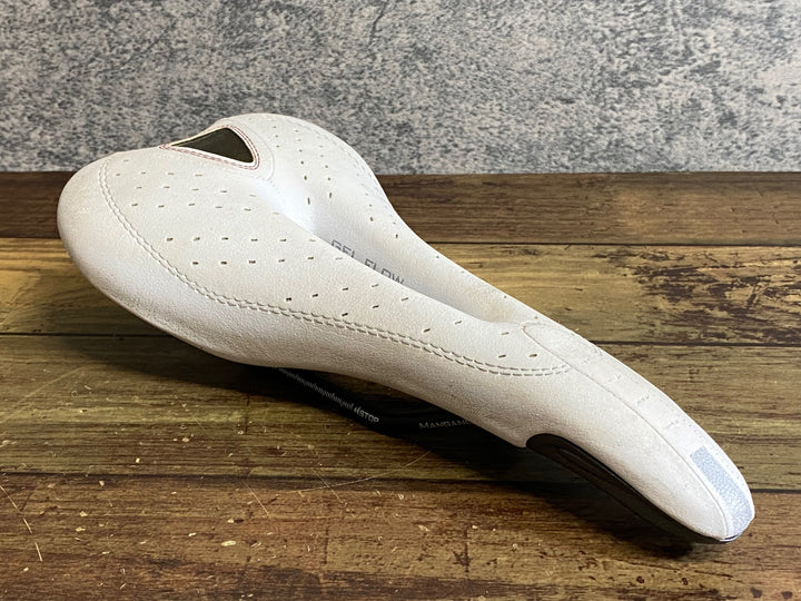 JQ426 セライタリア selle italia SLR GEL FLOW サドル 白 MANGANESEレール
