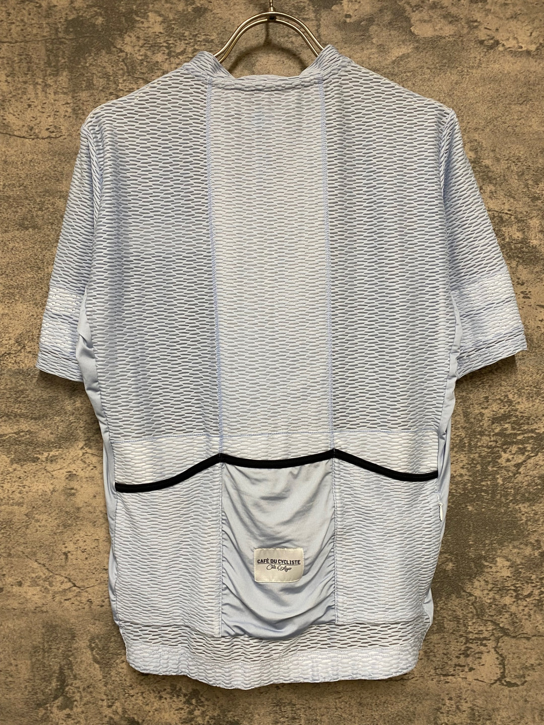 KD863 カフェドシクリステ Cafe du Cycliste 半袖 サイクルジャージ 水色 M