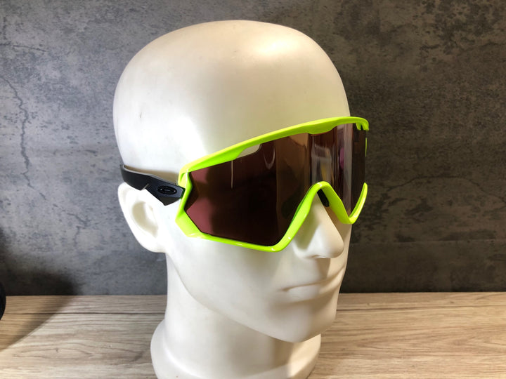 JS593 オークリー OAKLEY WINDJACKET 2.0 サングラス アイウェア 蛍光黄 黒 PRIZM ※レンズ剥離