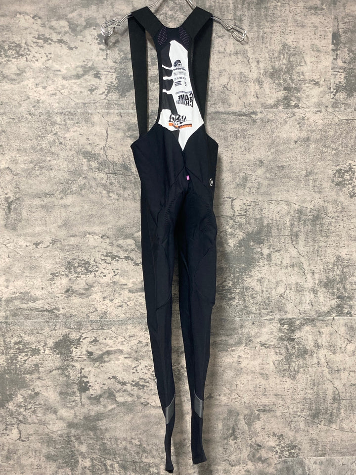 JW328 アソス assos ビブタイツ 裏起毛 3/4 黒 M