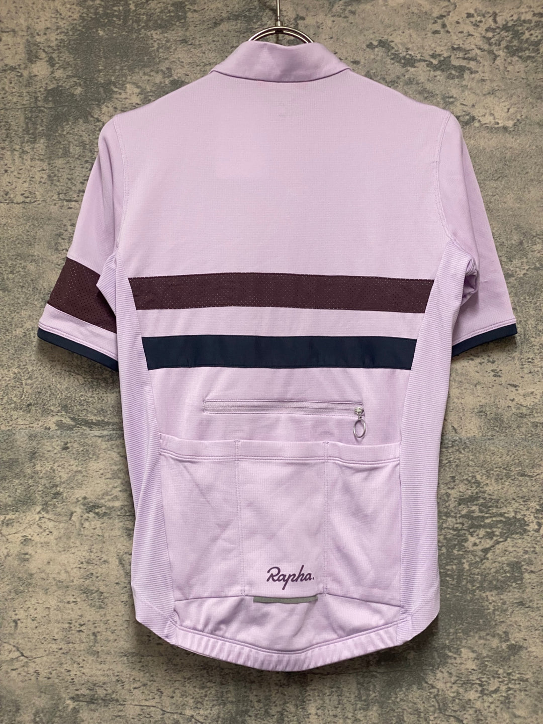 KH093 ラファ Rapha BREVET LIGHTWEIGHT JERSEY 半袖 サイクルジャージ 紫 XS