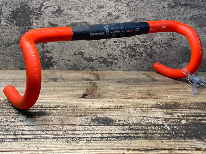 JK650 イーストン EASTON EC90 SLX3 カーボン ドロップハンドル 赤黒 Φ31.8 C-Cエンド400mm