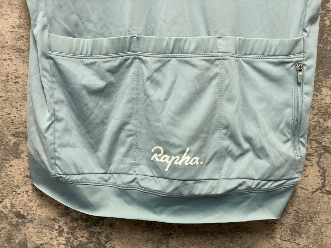 JU406 ラファ Rapha CORE JERSEY 半袖 サイクルジャージ 水色 L