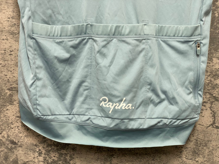 JU406 ラファ Rapha CORE JERSEY 半袖 サイクルジャージ 水色 L