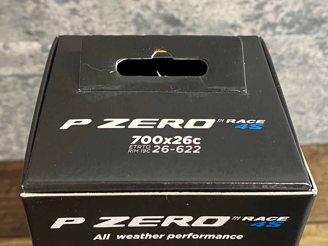 JT732 ピレリ PIRELLI P ZERO RACE 4S タイヤ チューブレスレディ 700×26C 黒 未使用