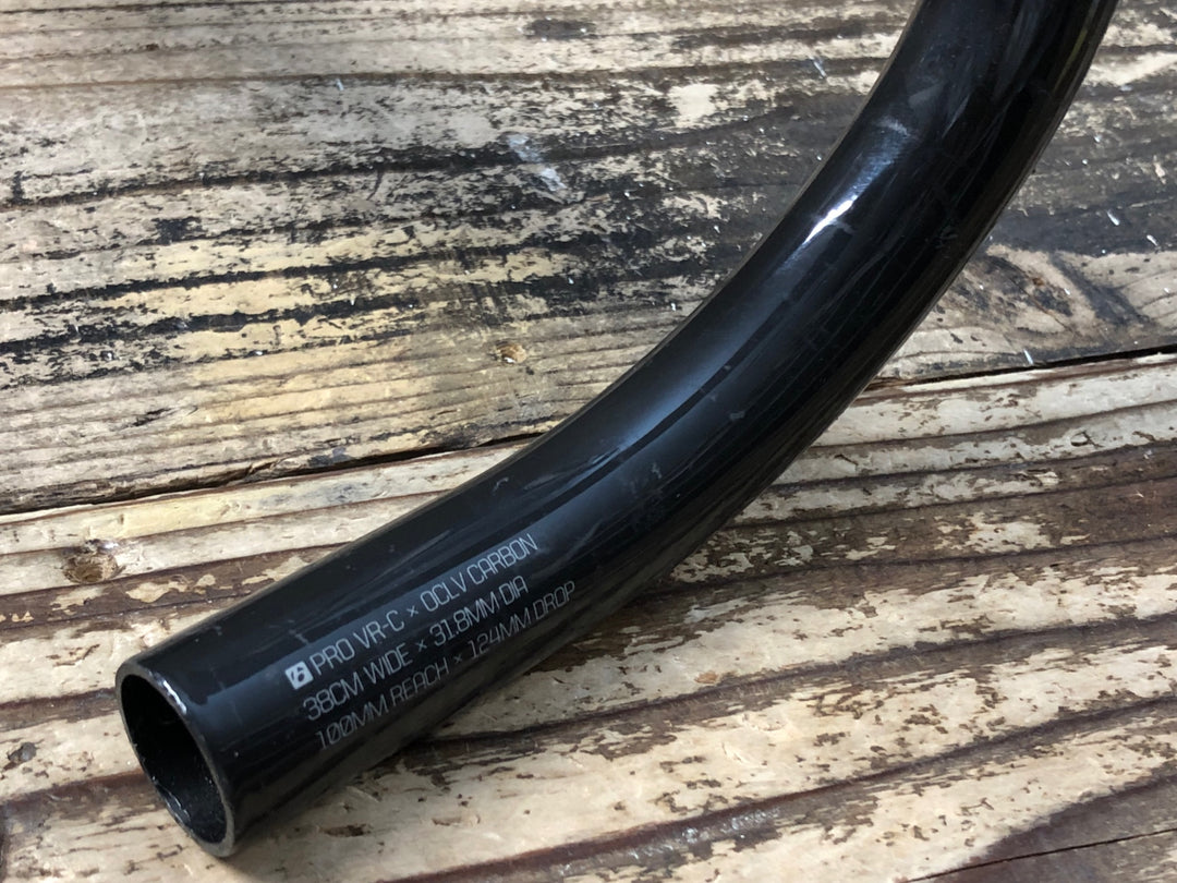 JW849 ボントレガー BONTRAGER プロ PRO VR-C カーボン ドロップハンドル エンドC-C380mm Φ31.8 ※凹みのためジャンク