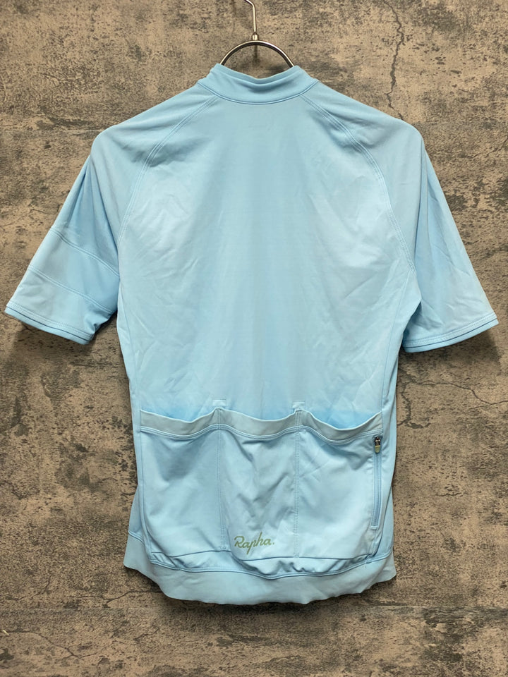 KM437 ラファ Rapha WOMEN’S SHORT SLEEVE CORE JERSEY 半袖 サイクルジャージ 水色 S