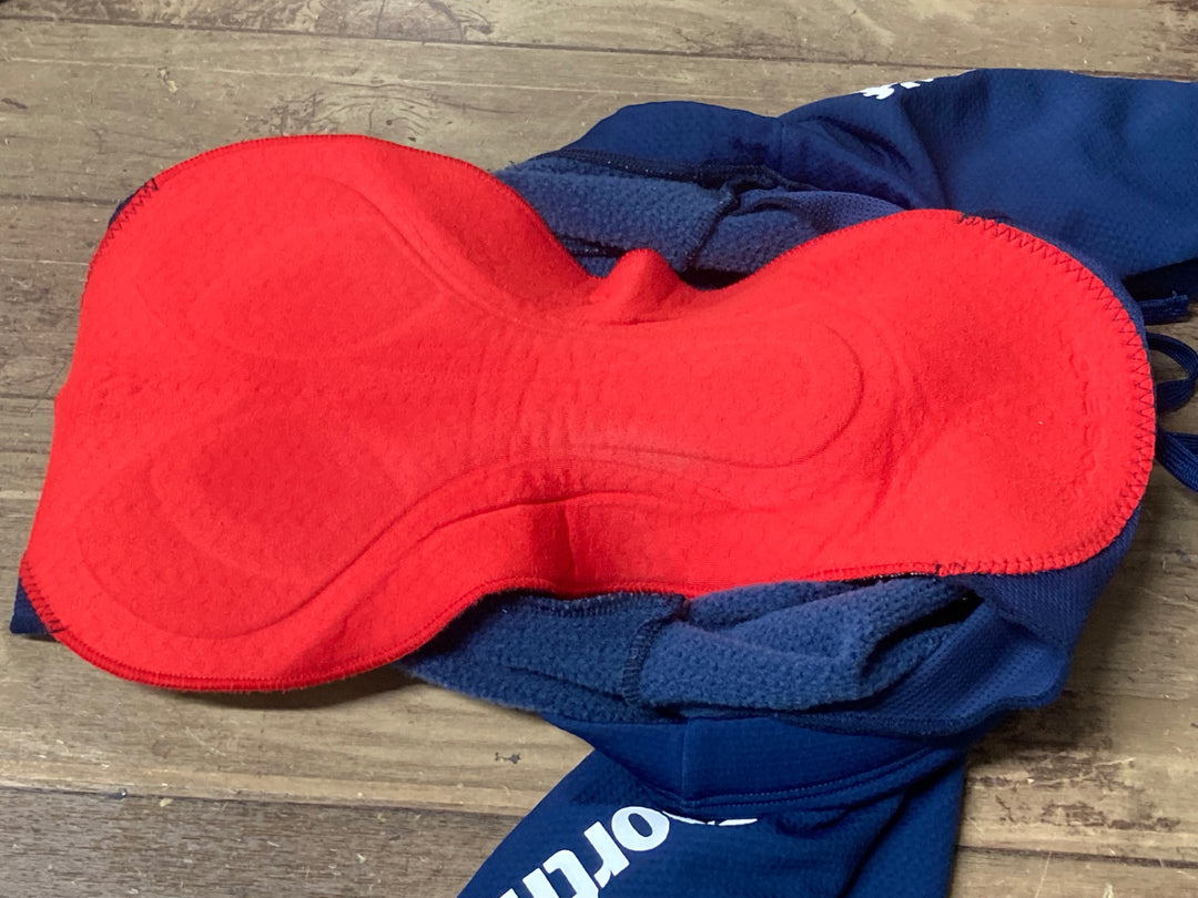 JW076 ルコックスポルティフ le coq sportif レーサータイツ ネイビー L 裏起毛