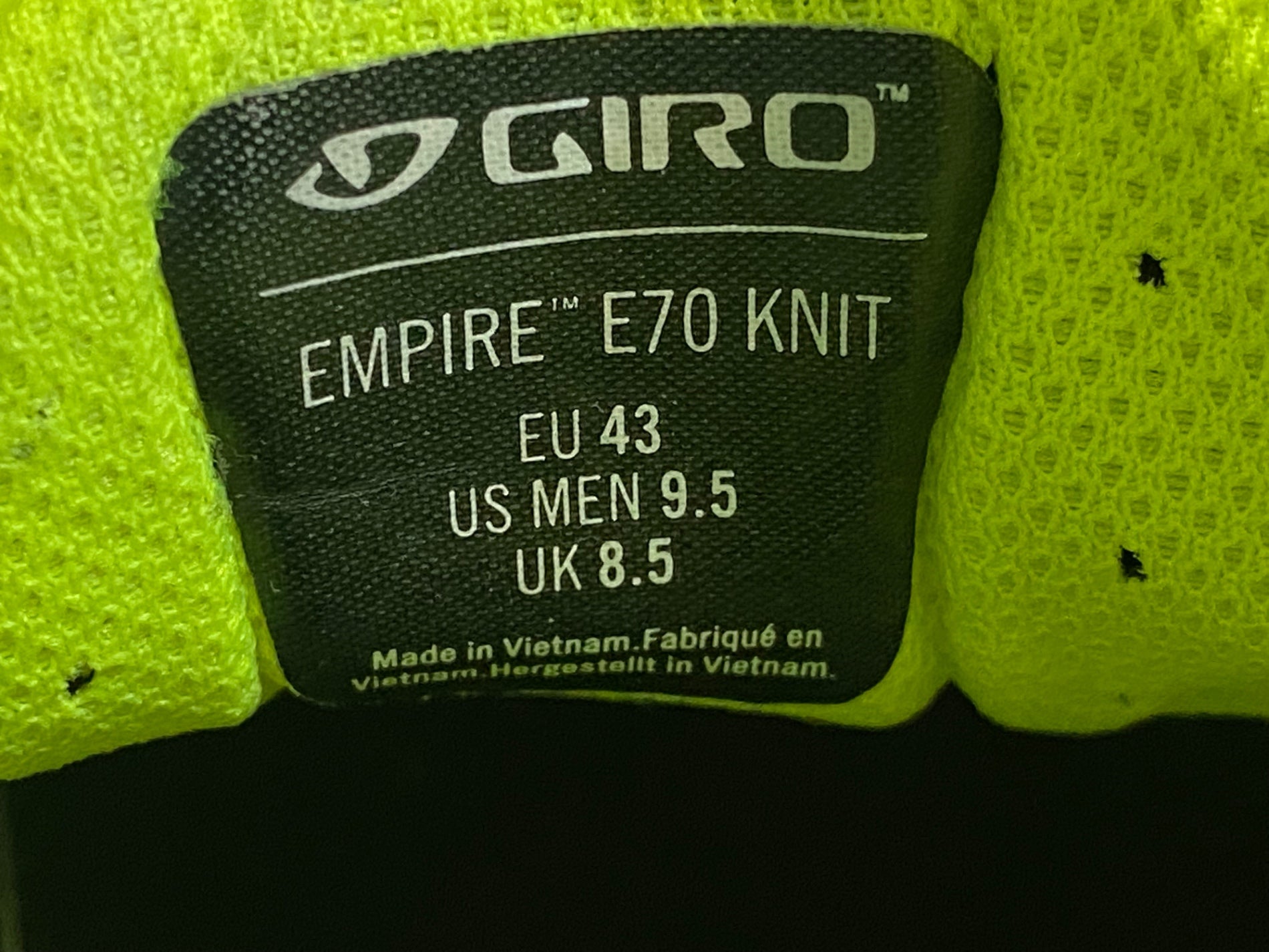 KE801 ジロ GIRO EMPIRE E70 KNIT ビンディングシューズ グレー EU43