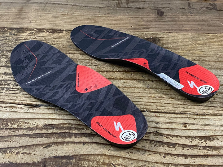 KN629 スペシャライズド SPECIALIZED SL FOOTBED インソール 黒 赤 40.5