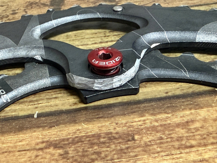 JY414 ライデア RIDEA POWERRING チェーンリング 52/36T BCD110 4H ※削り加工ありのためジャンク