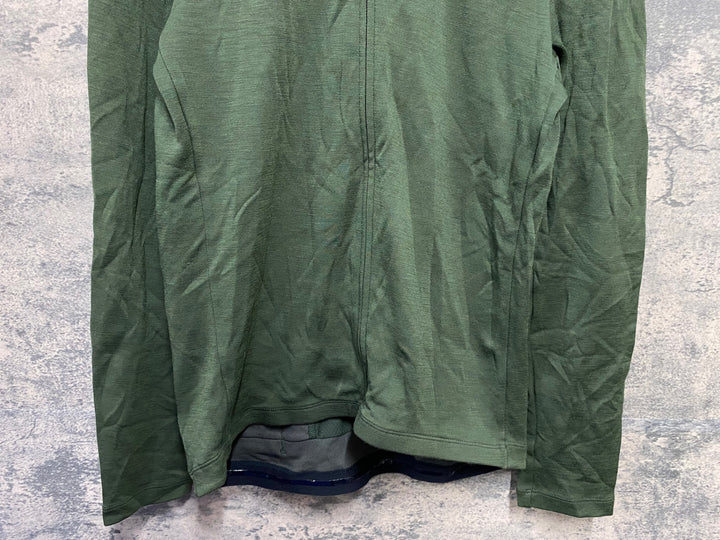 KA124 dhb 長袖 サイクルジャージ 緑 XL
