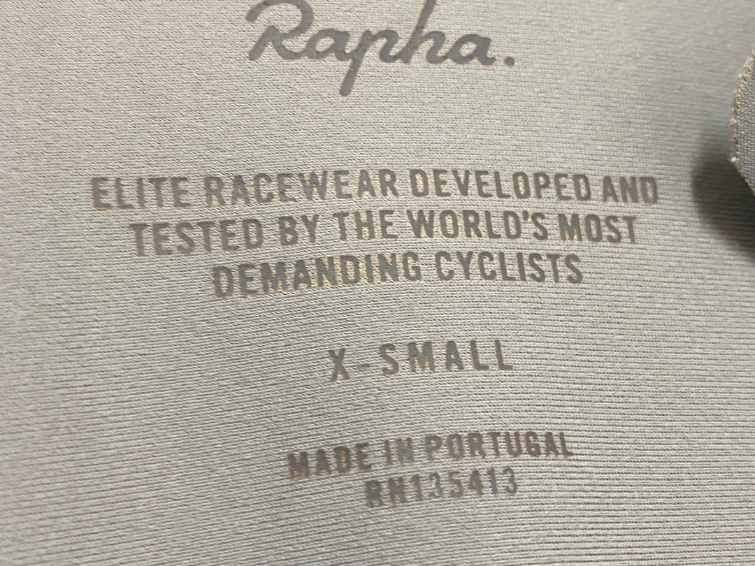 JX034 ラファ Rapha PRO TEAM LS AERO JERSEY 長袖 サイクルジャージ グレー 黄ばみ XS スレ 汚れ