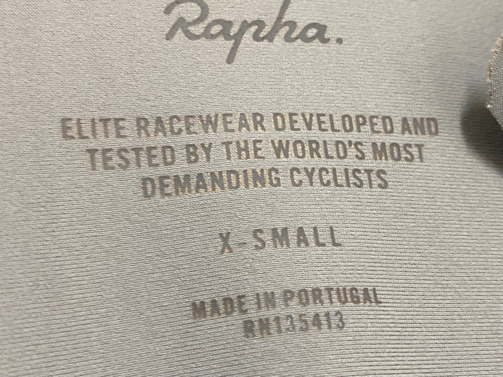 JX034 ラファ Rapha PRO TEAM LS AERO JERSEY 長袖 サイクルジャージ グレー 黄ばみ XS スレ 汚れ