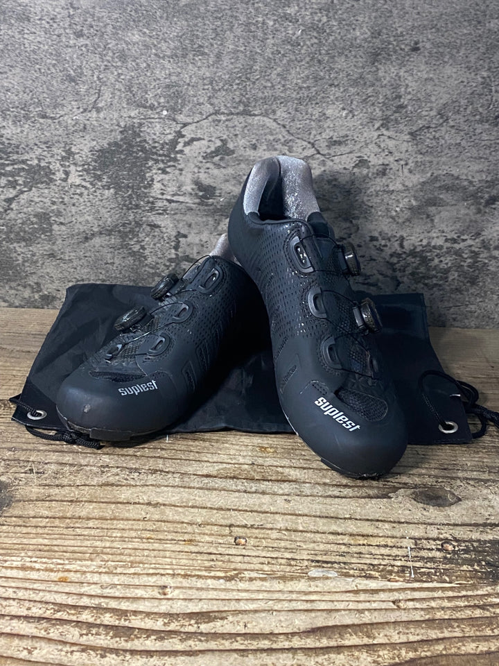 JO765 スープレスト SUPLEST ROAD CARBON ビンディングシューズ 黒 EU42 3穴
