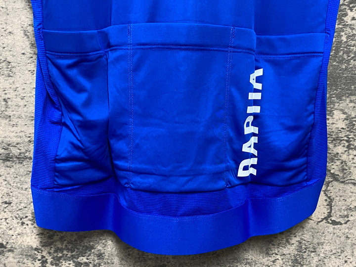KC672 ラファ Rapha MEN'S PRO TEAM TRAINING JERSEY 半袖 サイクルジャージ 青 L 未使用