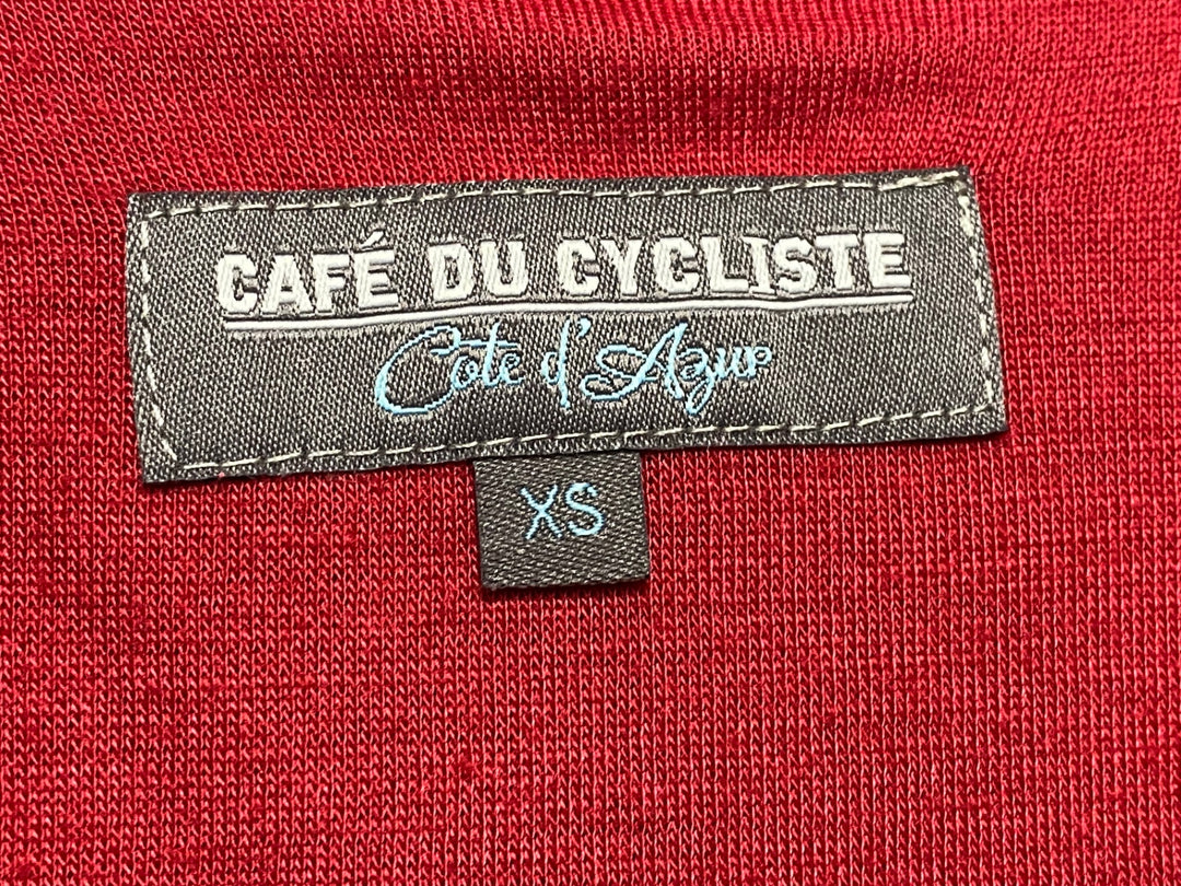 JQ527 カフェドシクリステ Cafe du Cycliste Arlette Men 長袖サイクルジャージ 赤 XS
