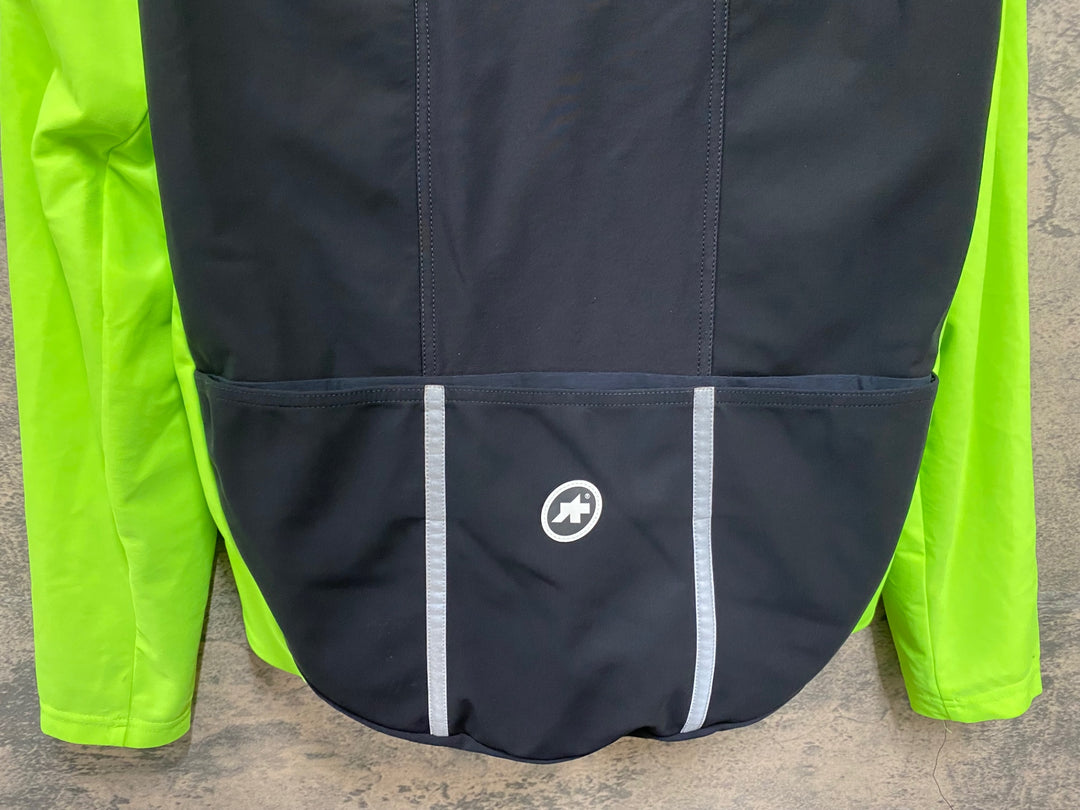 KG041 アソス assos MILLE GT ULTRAZ WINTER JACKET EVO 長袖 サイクルジャケット 緑 M 裏起毛 ※擦れ