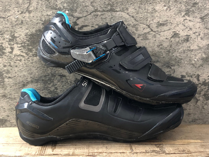 JV456 シマノ SHIMANO SH-R260L ビンディングシューズ 3穴 黒 EU40