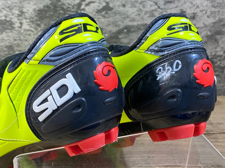 KG412 シディ SIDI TRACE MTB ビンディングシューズ 2穴 蛍光イエロー EU42 ※ペン字あり