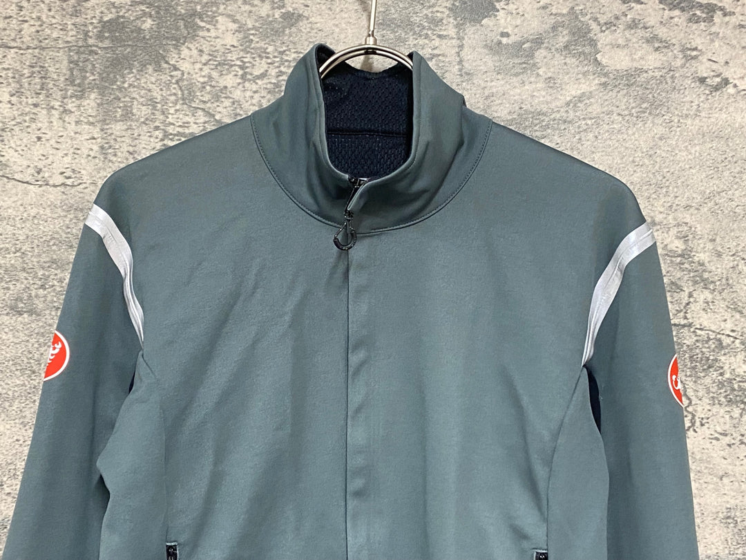 JY244 カステリ CASTELLI PERFETTO RoS 2 JACKET 長袖 サイクルジャケット カーキ S 裏起毛